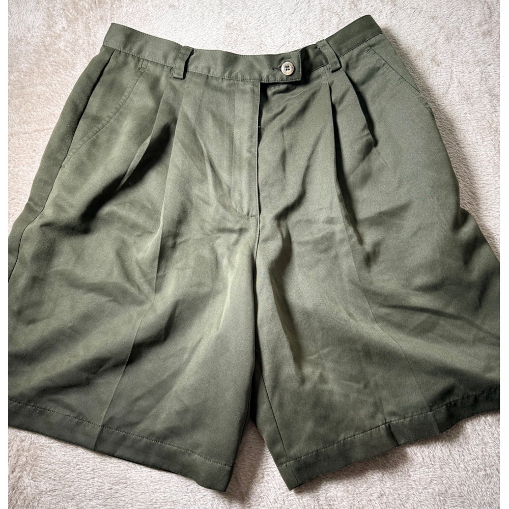 Liz Claiborne Sport Pleated High Waist Short 12 Gorpcore Granola Core Cabincore